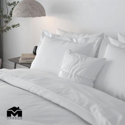 خرید روتختی هتلی سفید دنزو کلاسیک با تضمین رنگ و کیفیت