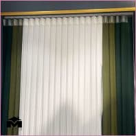 پرده ورتیکال طرح ساده دو رنگ سبز